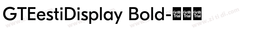 GTEestiDisplay Bold字体转换